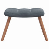 Rocking Chair with Footstool Dark Grey Velvet 42022454