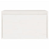 Wall Cabinet White 60x30x35 cm Solid Pinewood 813447