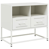 TV Cabinet White 68x39x60.5 cm Steel 846553