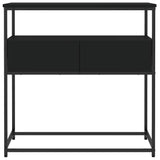 Console Table Black 75x40x75 cm Engineered Wood 834155