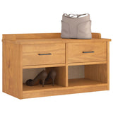 Hallway Bench SANDNES 87x40x50 cm Solid Wood Pine 4010460