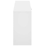 Shoe Bench High Gloss White 80x24x45 cm Engineered Wood 342643