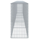 Gabion Basket with Cover 600x50x100 cm Galvanised Iron 3295147