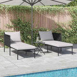 Sunbed Anthracite 153 x 115 x 69.5 cm Powder-Coated Steel 42004134