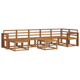 Outdoor Sofa Set 8 pcs Natural Solid Acacia Wood 3366747