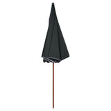 Garden Parasol with Steel Pole 300 cm Anthracite 47806