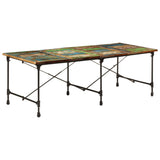 Dining Table 220x90x77 cm Solid Wood Reclaimed 358883