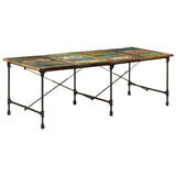 Dining Table 220x90x77 cm Solid Wood Reclaimed 358883
