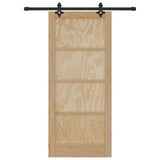 Sliding Door ORKDAL Brown 86 x 198.5 cm Solid Pine Wood 3333622