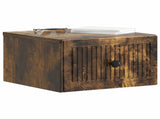 Wall-Mounted Bedside Cabinet 2 pcs Smoked Oak 33 x 34.5 x 20 cm 897926
