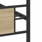 Bed Frame without Mattress Sonoma Oak 75x190 cm Small Single Engineered Wood 4106800