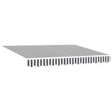 Retractable Awning Anthracite and White 3x2.5 m Fabric&Aluminium 3216133