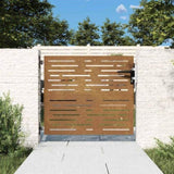 Garden Gate 85x100 cm Corten Steel Square Design 153245