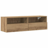 TV Wall Cabinet Artisan oak 100 x 30 x 30 cm Engineered Wood 862190