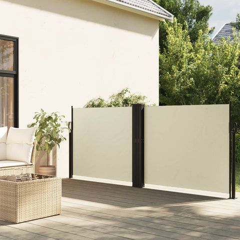 Retractable Side Awning Cream 140x600 cm 4004610