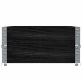 Pallet Collars 2 pcs Black 120x80 cm Solid Wood Pine 4010276