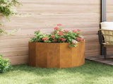 Planter Rusty 90 x 45 x 50 cm Weathering Steel 883716