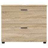 Bathroom Cabinet with Drawer Sonoma Oak 76.5 x 35 x 64 cm 883296