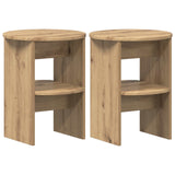 Side Cabinet 2 pcs Artisan Oak 40 x 50 cm Engineered Wood 899833