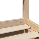 Bed Frame without Mattress 135x190 cm Double Solid Wood Pine 3301764