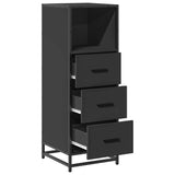 Bathroom Cabinet Black 35x37.5x100 cm Engineered Wood 849249