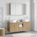 Bathroom Cabinet Set 4 pcs Artisan Oak Engineered Wood 3406550