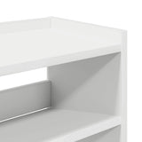 Shoe Rack White 80x25x62 cm Engineered Wood 859914