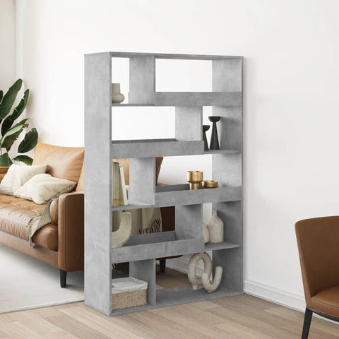Bookcase Concrete Grey 100x33x156.5 cm Engineered Wood 3309342