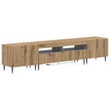 5 Piece LED TV Cabinet Artisan Oak Engineered Wood 3416527
