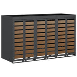 Wheelie Bin Storage for 3 Bins Anthracite 204 x 77.5 x 121.5 cm 3394774