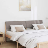 Upholstered Headboard Taupe 180 cm Solid Pine Wood 879107
