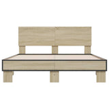 Bed Frame without Mattress Sonoma Oak 120x190 cm Small Double 3280203