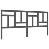 Bed Frame without Mattress Grey 200x200 cm Solid Wood 3194983