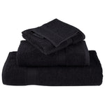 6 Piece Premium Towel Set SOLUND Black 600 gsm 137565
