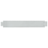 Set of 20 Flexible Lawn Fence Galvanised Steel 100 x 14 cm 271784