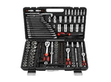 216 PCS Socket Set 1/4 3/8 1/2" Spanner Drive Ratchet Wrench Mechanic Tool Kit 93790399