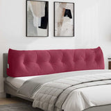 Back Pillow Wine Red 200 x 24 x 50 cm Velvet 42014608