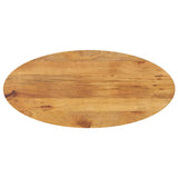 Table Top 140x50x2.5 cm Oval Solid Wood Mango 370865