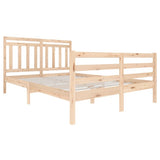 3100654 Bed Frame without Mattress Solid Wood 140x200 cm