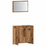 4 Piece Bathroom Furniture Set Old Wood Engineered Wood 3328553