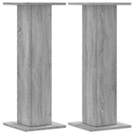 Plant Stands 2 pcs Grey Sonoma 30x30x80 cm Engineered Wood 3307869