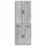 Cabinet Set 2 pcs Grey Sonoma Engineered Wood 3416832