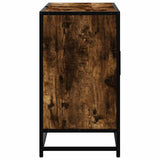 Bathroom Sink Cabinet Smoked Oak 80x33x60 cm Engineered Wood 849291