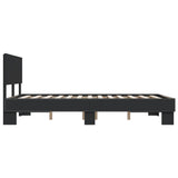 Bed Frame without Mattress Black 140x190 cm 3280212