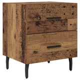 Bedside Cabinet with Drawer 2 pcs Old Wood 40 x 35 x 47.5 cm 884066