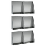 Retaining Wall 6 pcs 40 x 12 x 30 cm Galvanised Steel Silver 3449140
