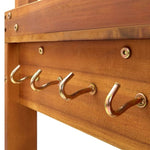 Garden Kitchen Trolley Solid Acacia Wood 92x43.5x141.5 cm 43986