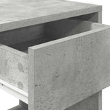 Bedside Cabinets with Drawer 2 pcs Concrete Grey 35x34x66.5 cm 858720