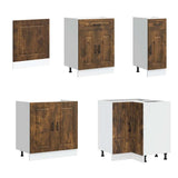 11 Piece Kitchen Cabinet Set "Kalmar" Smoked Oak Engineered Wood 3314886