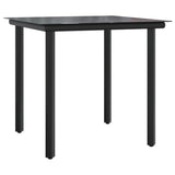 5 Piece Garden Dining Set with Cushions Light Grey Poly Rattan 3212606